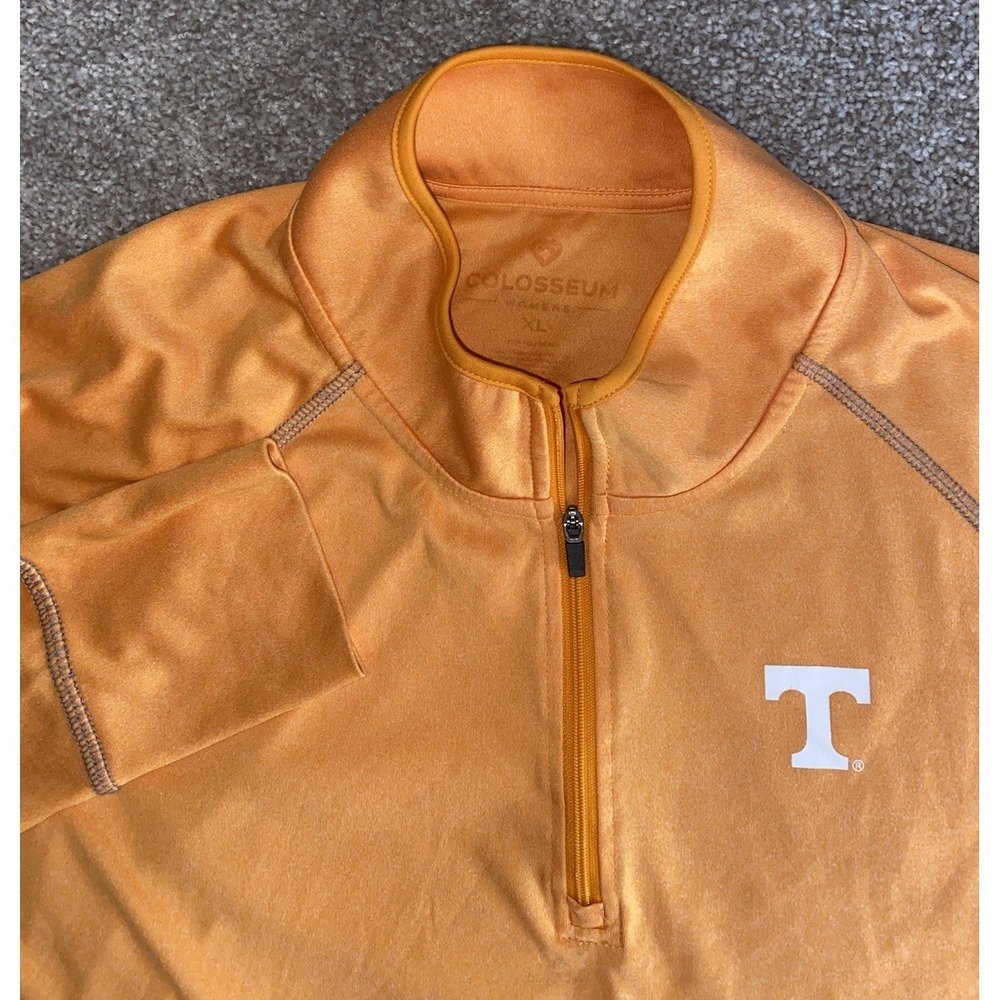 Tennessee Volunteers 1/4 Zip Windbreaker Pullover Jacket Orange Women's XL NCAA